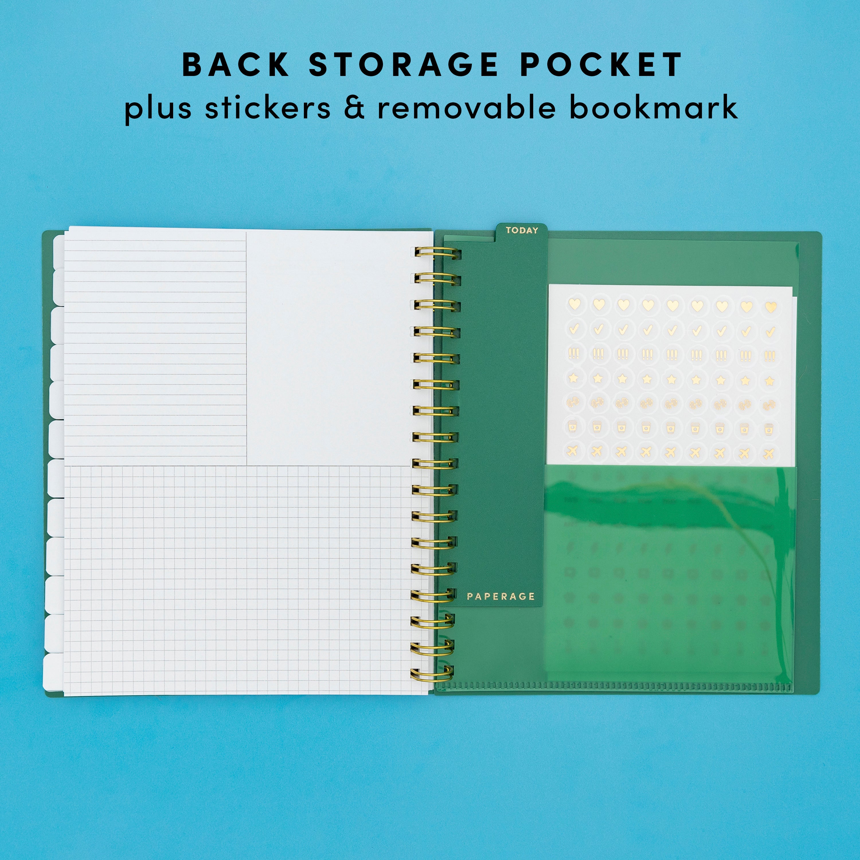 Undated Weekly & Monthly Planner, Spiral Bound, Hardcover (7.5 in x 9 in)