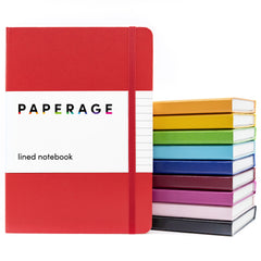 10 Pack Lined Journal Notebooks, Hardcover, (5.6 in x 8 in)
