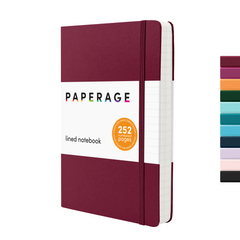Hardcover Expanded Lined Journal Notebook (252 pages)