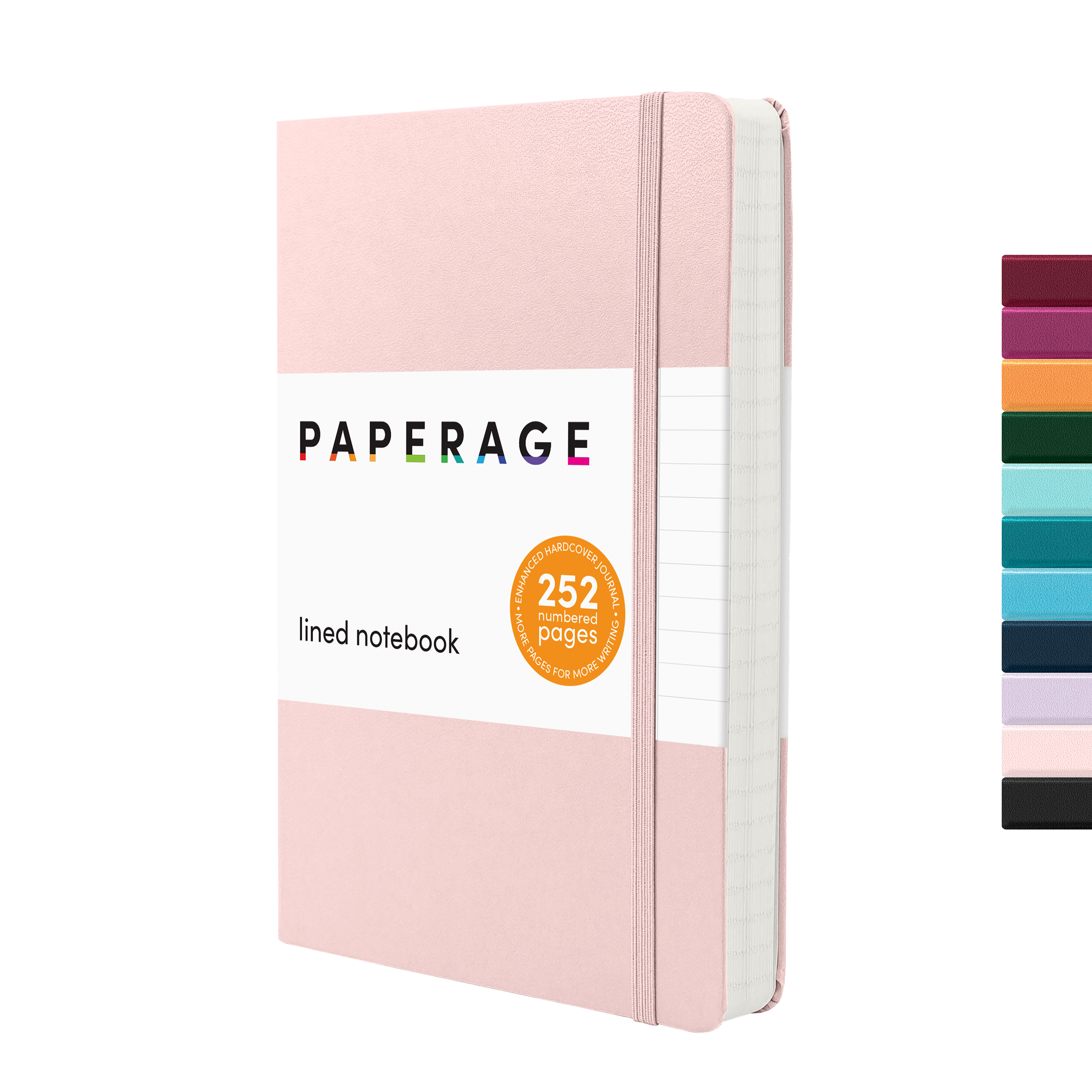 Hardcover Expanded Lined Journal Notebook (252 pages)