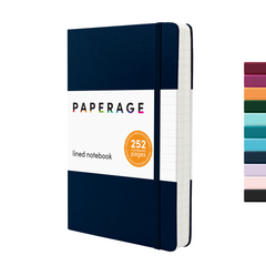 Hardcover Expanded Lined Journal Notebook (252 pages)