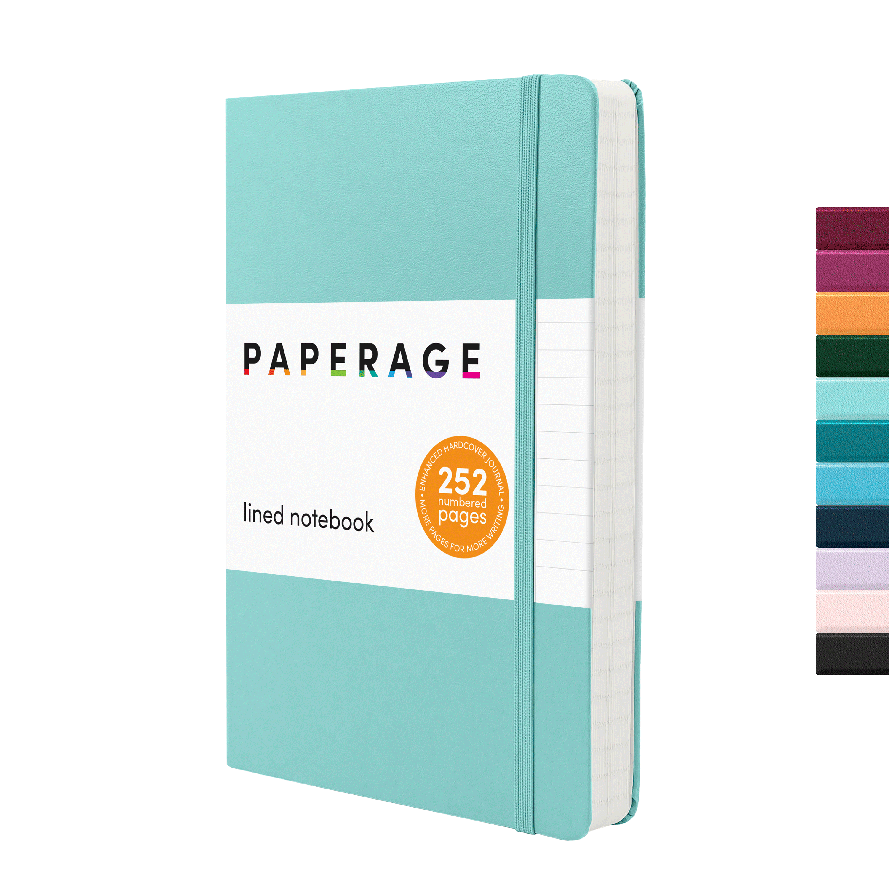 Hardcover Expanded Lined Journal Notebook (252 pages)