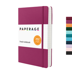 Hardcover Expanded Lined Journal Notebook (252 pages)