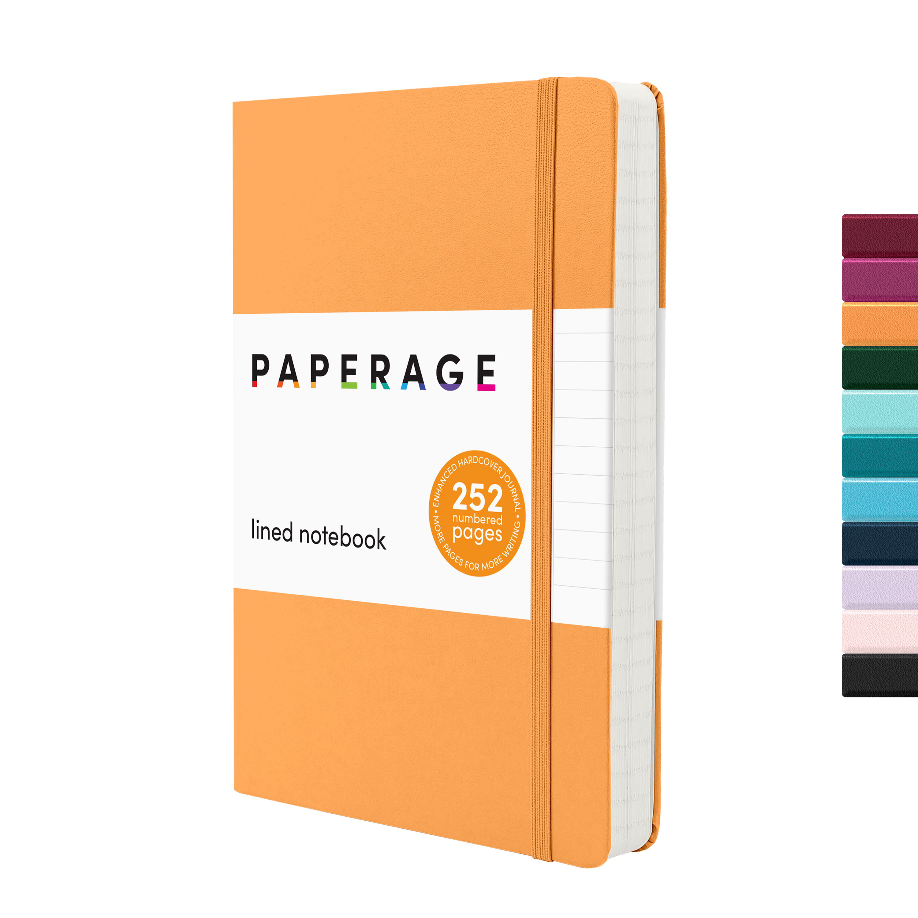 Hardcover Expanded Lined Journal Notebook (252 pages)