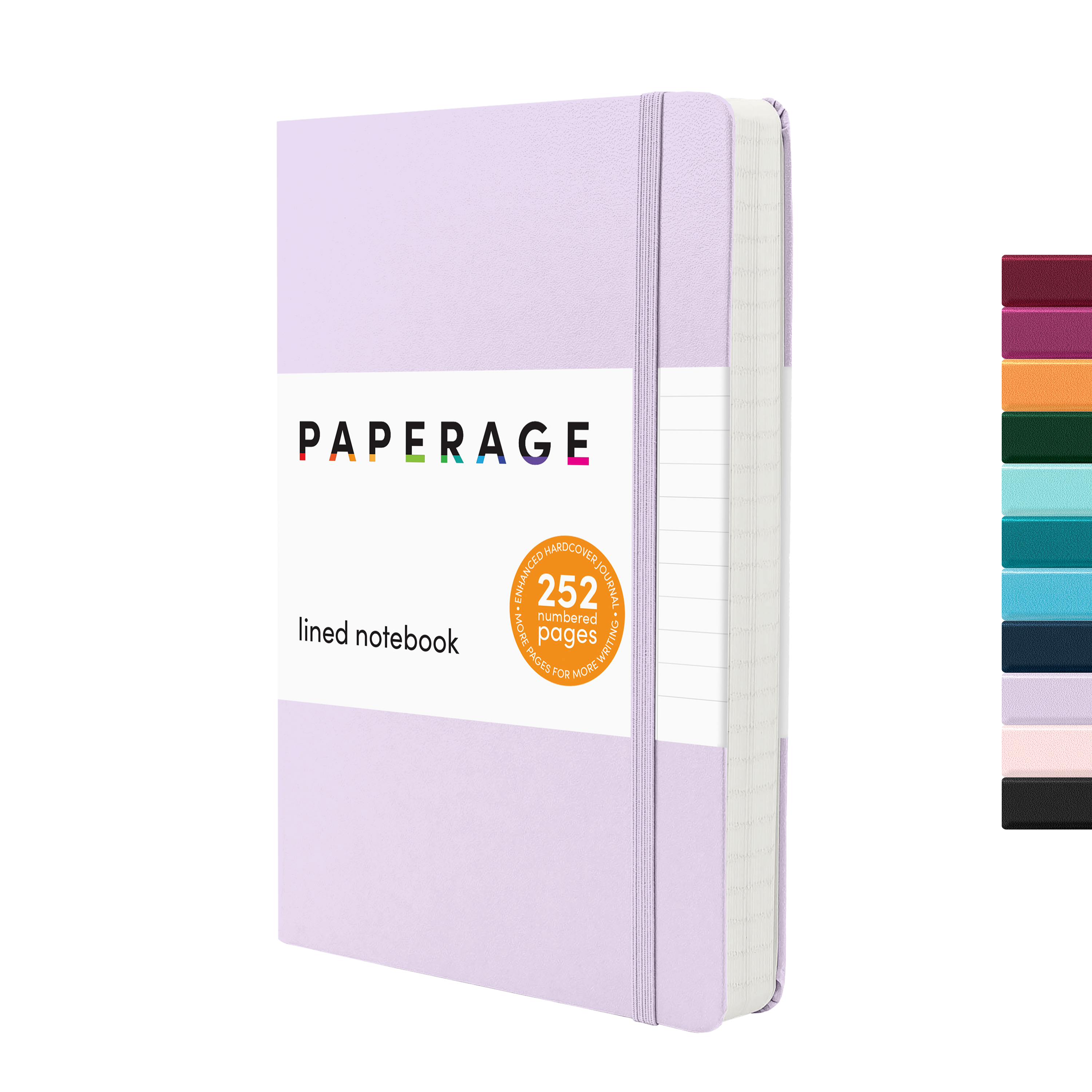 Hardcover Expanded Lined Journal Notebook (252 pages)