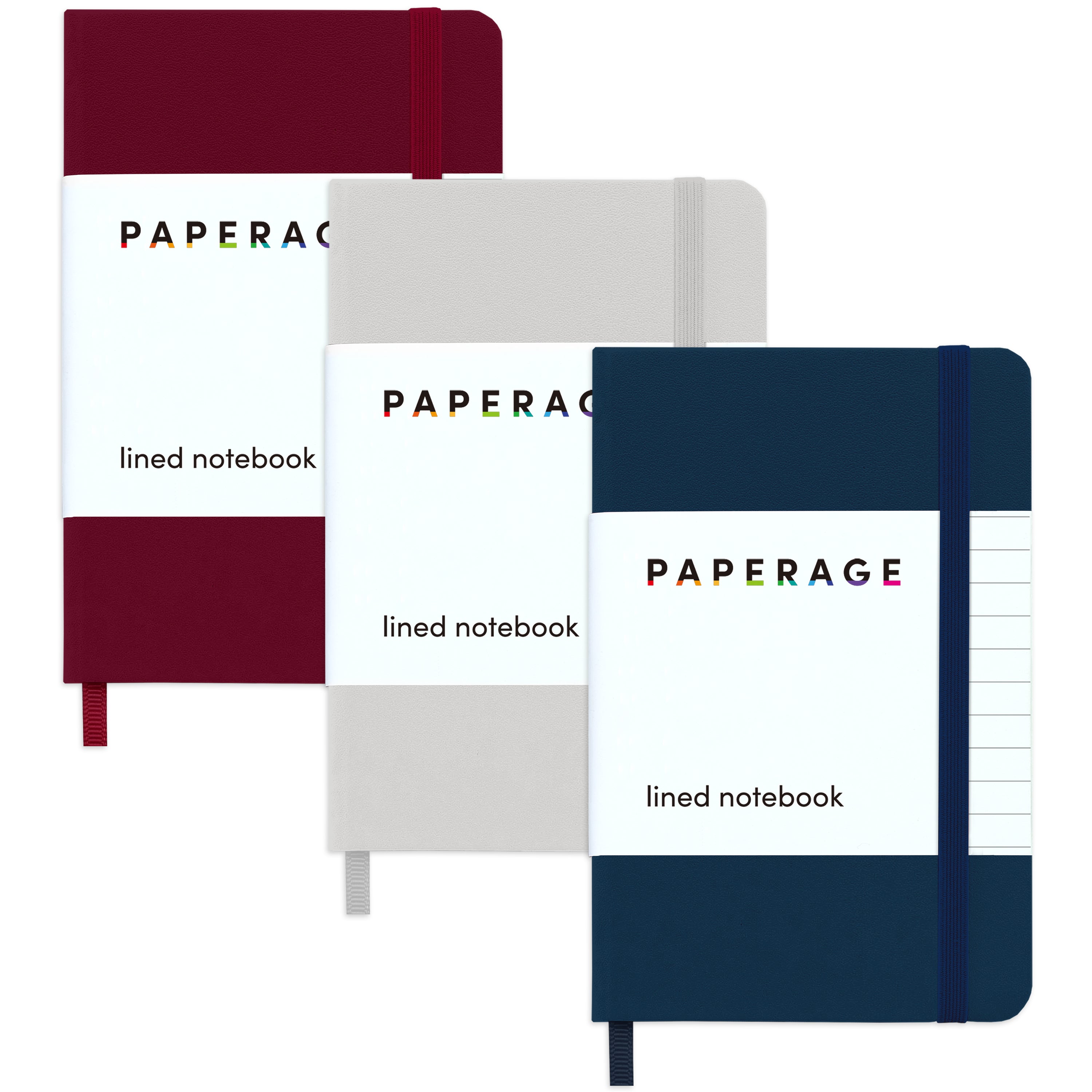 3 Pack Pocket Lined Journal Notebook, Hardcover (3.6 in x 5.6 in)