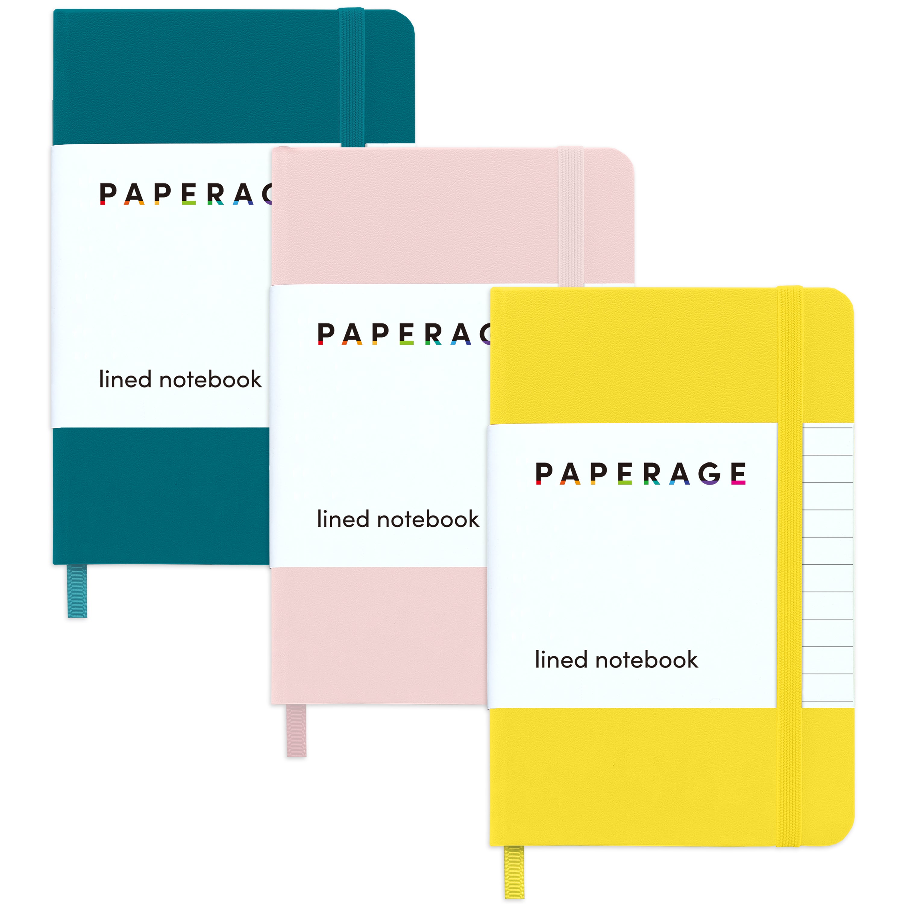 3 Pack Pocket Lined Journal Notebook, Hardcover (3.6 in x 5.6 in)