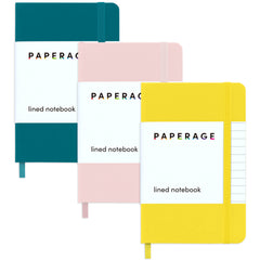3 Pack Pocket Lined Journal Notebook, Hardcover (3.6 in x 5.6 in)