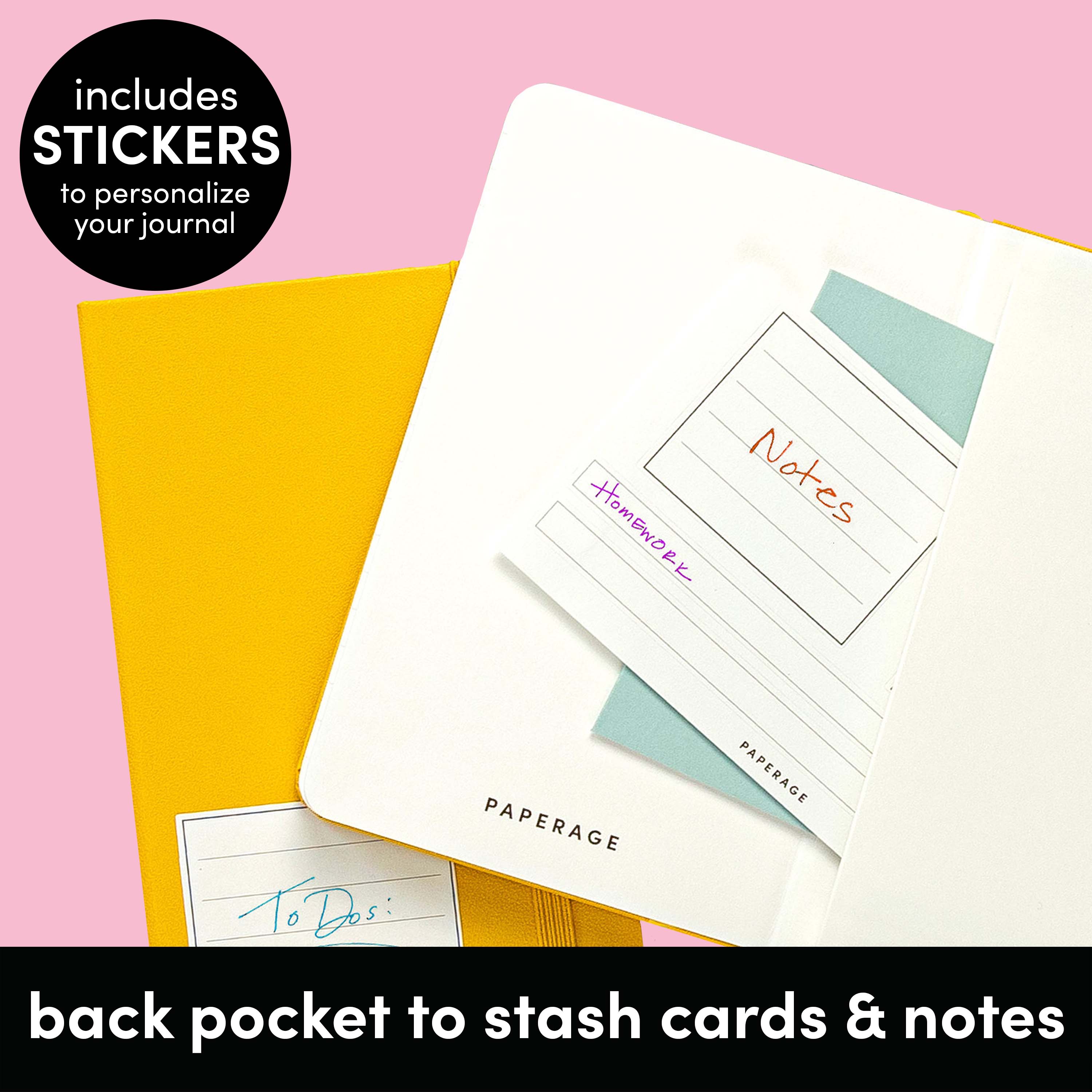 3 Pack Pocket Lined Journal Notebook, Hardcover (3.6 in x 5.6 in)