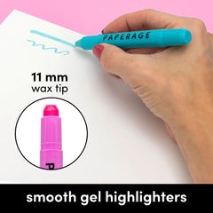 Pastel Gel Highlighters (11 mm Round Tip)