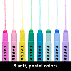 Pastel Gel Highlighters (11 mm Round Tip)