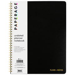 Undated Planner Notebook, Spiral Bound, Softcover (8.5 in x 11 in)