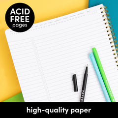 Undated Planner Notebook, Spiral Bound, Softcover (8.5 in x 11 in)