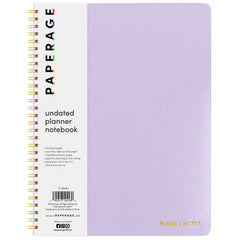Undated Planner Notebook, Spiral Bound, Softcover (8.5 in x 11 in)