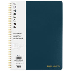 Undated Planner Notebook, Spiral Bound, Softcover (8.5 in x 11 in)