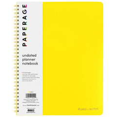 Undated Planner Notebook, Spiral Bound, Softcover (8.5 in x 11 in)