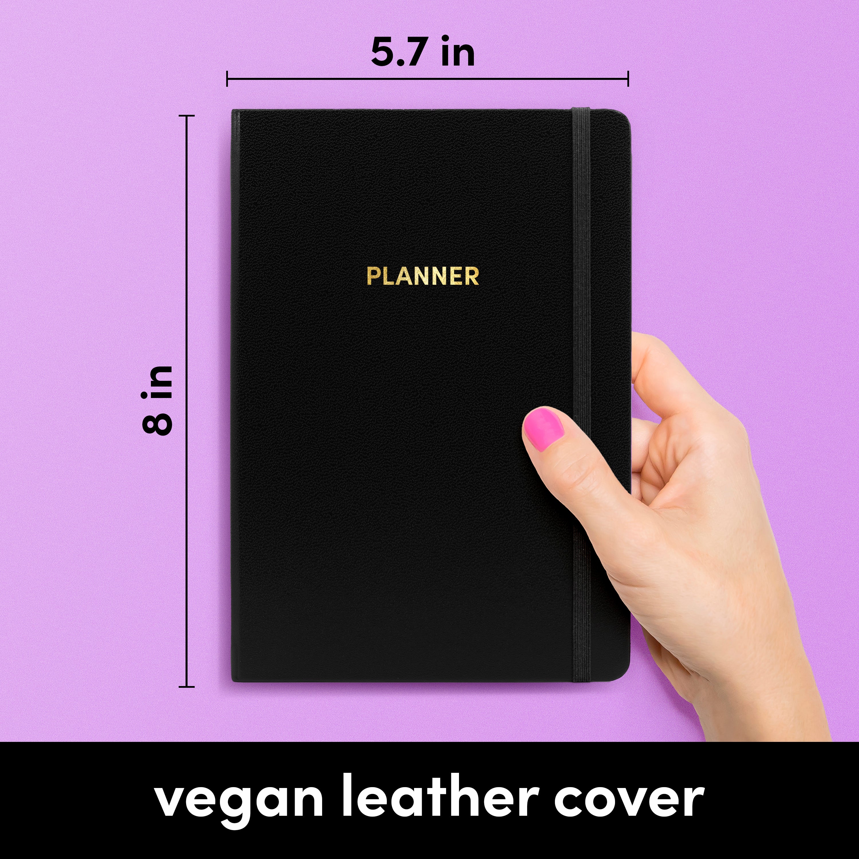 Undated Weekly & Monthly Planner, Hardcover (5.7 in x 8 in)