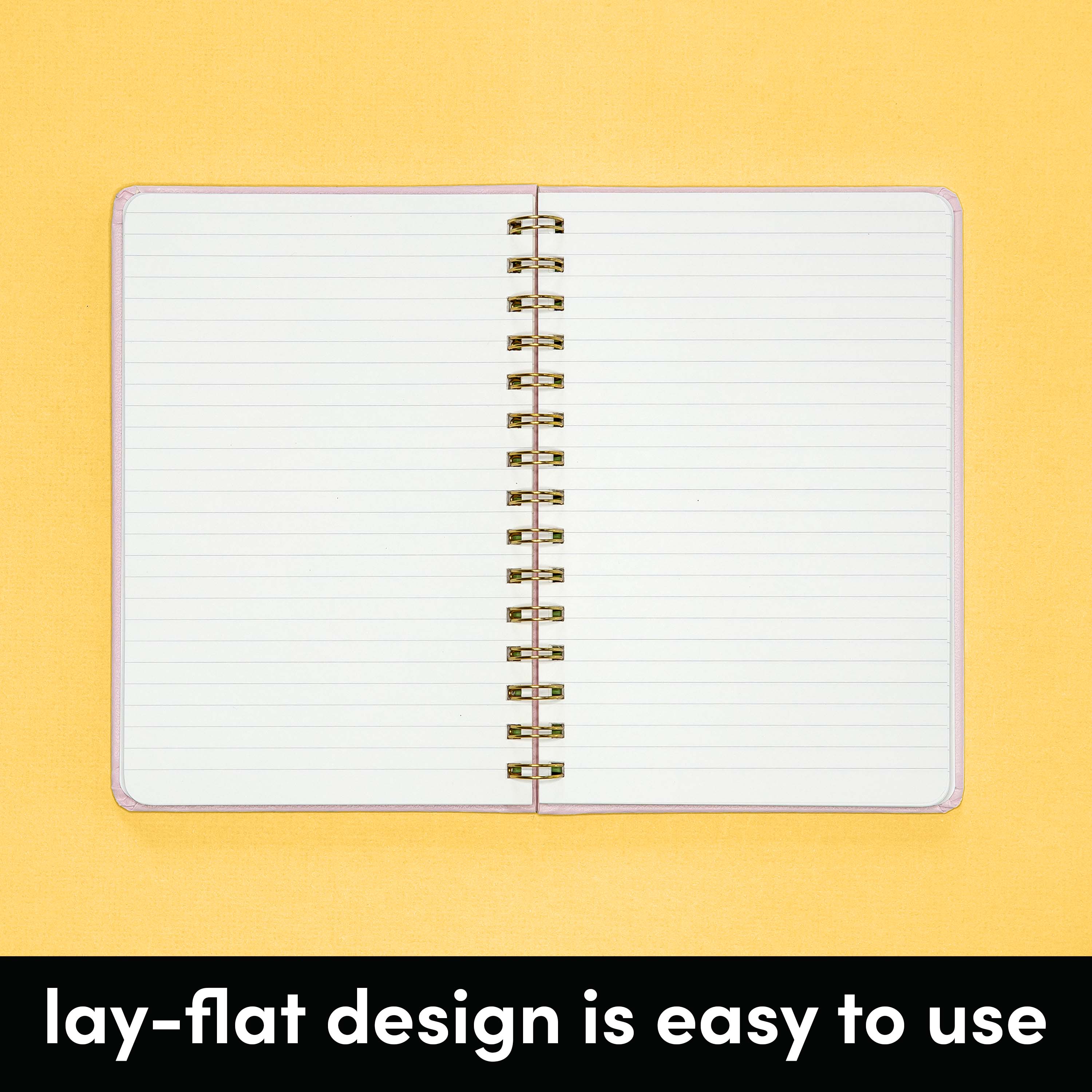 Decorative Cover Lined Journal Notebook, Spiral Bound, Hardcover (5.5 in x 8 in)