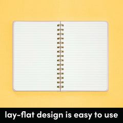 Decorative Cover Lined Journal Notebook, Spiral Bound, Hardcover (5.5 in x 8 in)