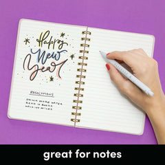 Decorative Cover Lined Journal Notebook, Spiral Bound, Hardcover (5.5 in x 8 in)