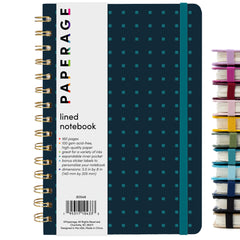 Decorative Cover Lined Journal Notebook, Spiral Bound, Hardcover (5.5 in x 8 in)