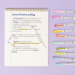 12 Pack Dual Tip Highlighters (4.0 mm Chisel Tip + 2.0 mm Round Tip)