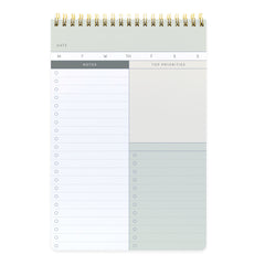 Undated Daily To-do List Planner Pad, Spiral Bound (6.5 in x 9.5 in)