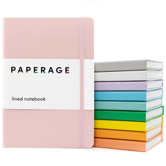 10 Pack Lined Journal Notebooks, Hardcover, (5.6 in x 8 in)