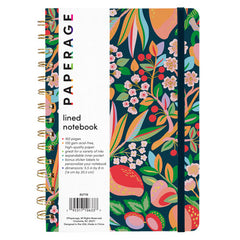 Decorative Cover Lined Journal Notebook, Spiral Bound, Hardcover (5.5 in x 8 in)