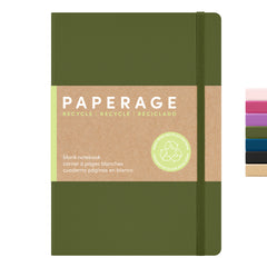 Recycled Blank Journal Notebook, Hardcover (5.6 in x 8 in)