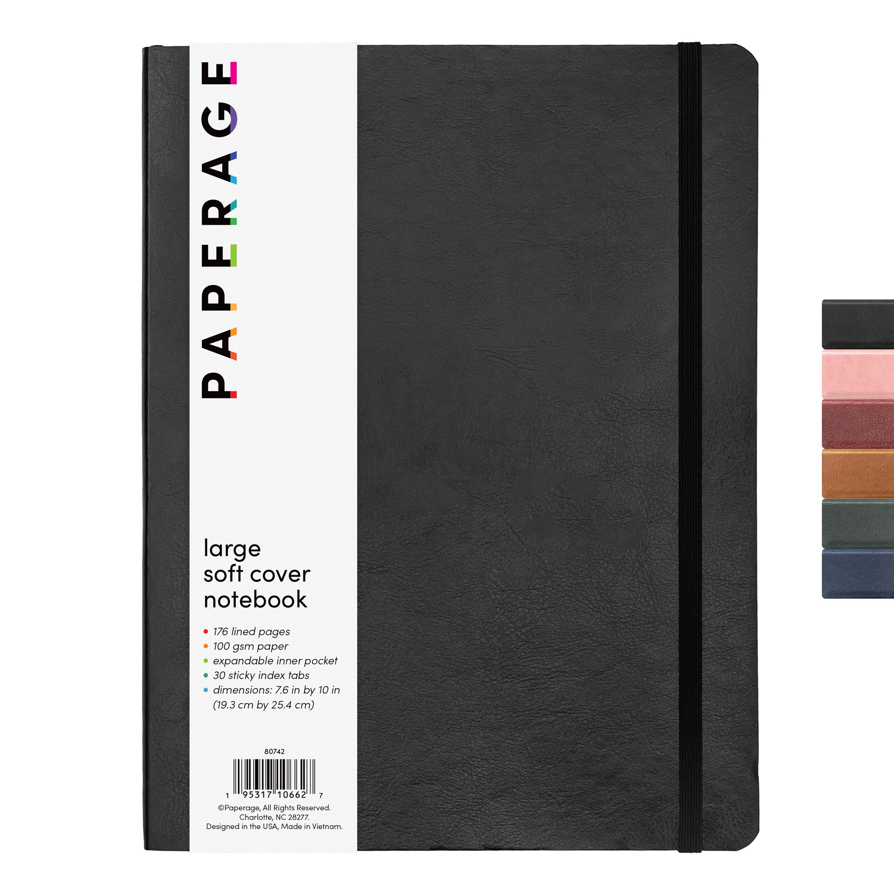 Large Lined Journal Notebook, Softcover (7.6 in x 10 in)