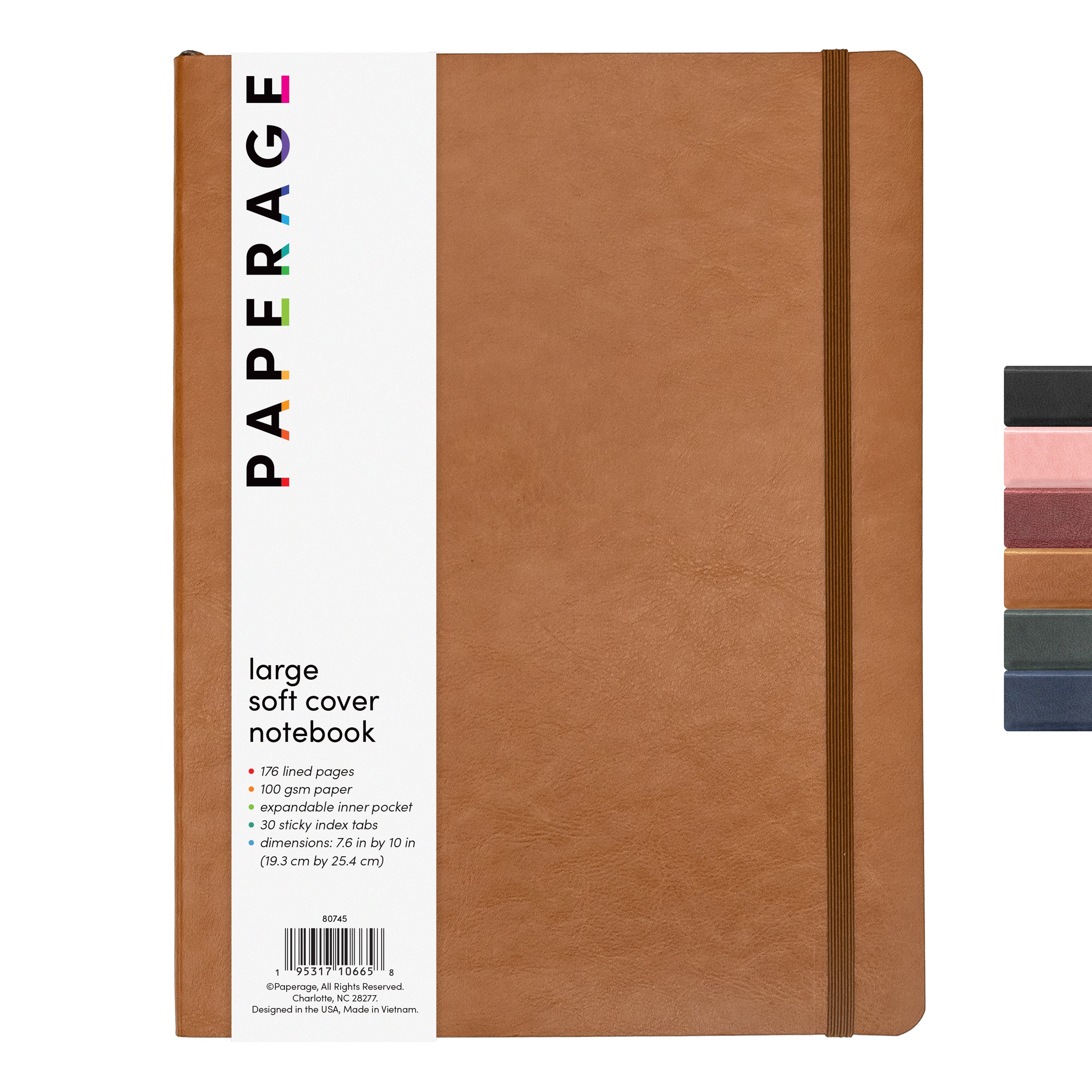 Large Lined Journal Notebook, Softcover (7.6 in x 10 in)