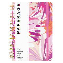 Decorative Cover Lined Journal Notebook, Spiral Bound, Hardcover (5.5 in x 8 in)