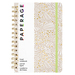 Decorative Cover Lined Journal Notebook, Spiral Bound, Hardcover (5.5 in x 8 in)