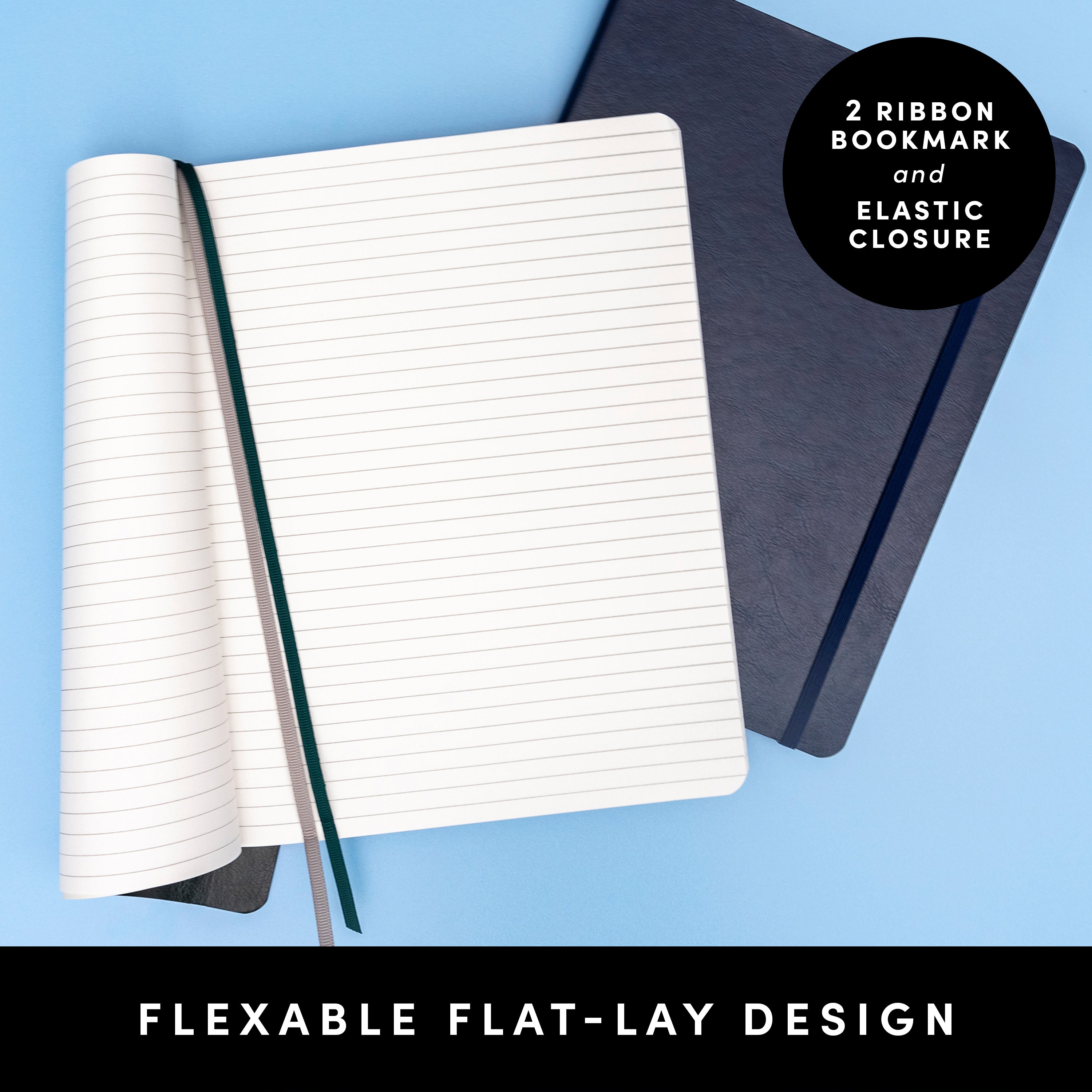 Large Lined Journal Notebook, Softcover (7.6 in x 10 in)