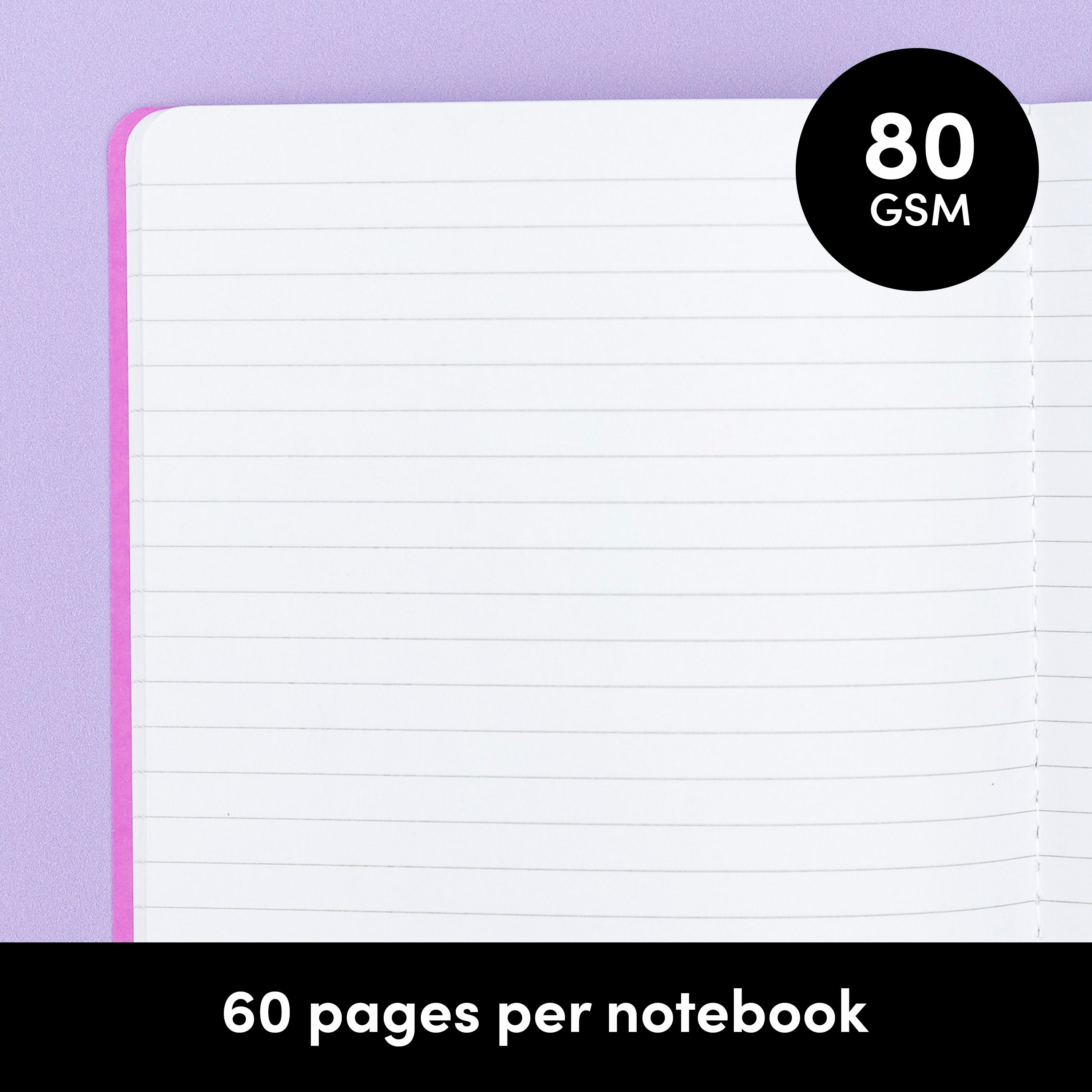 Color Cover Composition Notebooks, Softcover (5.75 in x 8 in)
