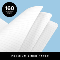 Medium Lined Journal Notebook, Softcover (5.6 in x 7.9 in)