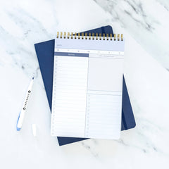 Undated Daily To-do List Planner Pad, Spiral Bound (6.5 in x 9.5 in)