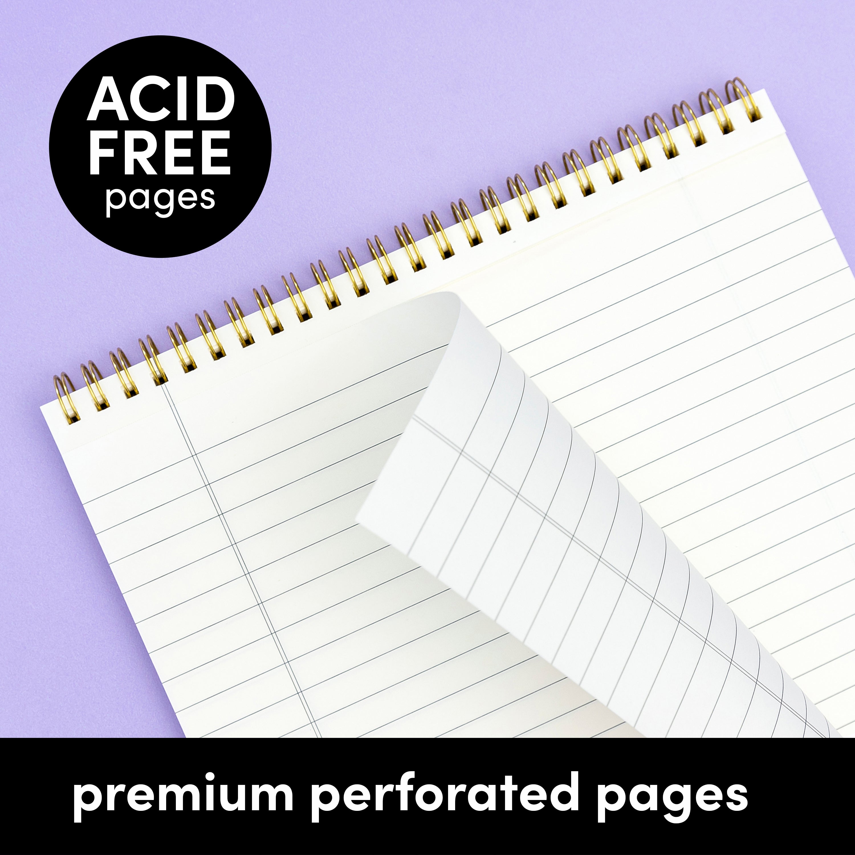 Top Spiral Bound Lined Notepads (8.5 in x 11 in)
