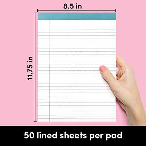 6 Pack Large Lined Legal Pads (8.5 in x 11 in)