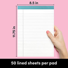 6 Pack Large Lined Legal Pads (8.5 in x 11 in)