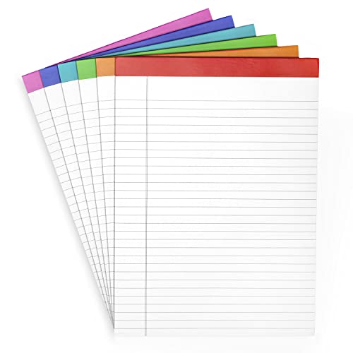 6 Pack Large Lined Legal Pads (8.5 in x 11 in)