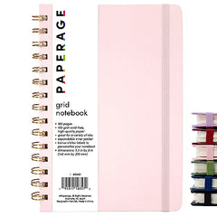 Graph Paper (Grid) Journal Notebook, Spiral Bound, Hardcover (5.5 in x 8 in)