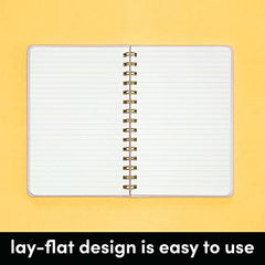Lined Journal Notebook, Spiral Bound, Hardcover (5.5 in x 8 in)