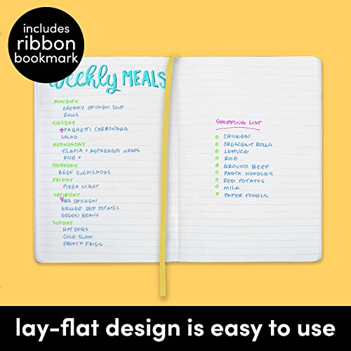 3 Pack Assorted Color Lined Journal Notebooks, Hardcover (5.6 in x 8 in)