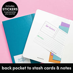 3 Pack Assorted Color Lined Journal Notebooks, Hardcover (5.6 in x 8 in)