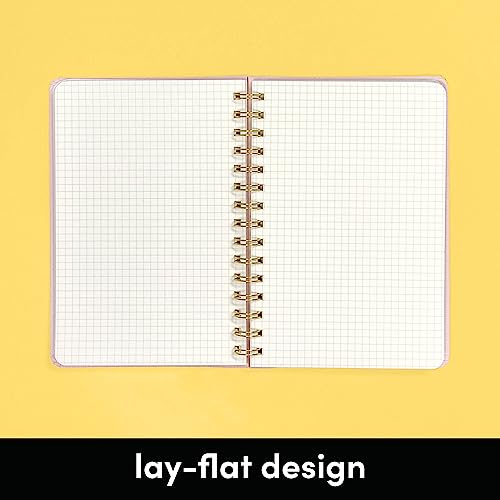 Graph Paper (Grid) Journal Notebook, Spiral Bound, Hardcover (5.5 in x 8 in)
