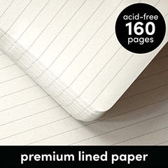 3 Pack Assorted Color Lined Journal Notebooks, Hardcover (5.6 in x 8 in)
