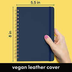 3 Pack Lined Journal Notebooks, Spiral Bound, Hardcover (5.5 in x 8 in)