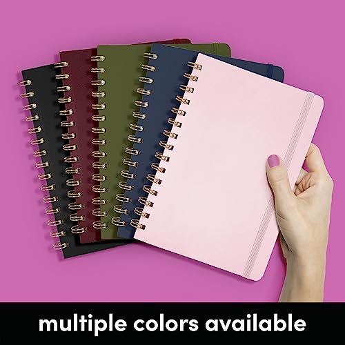 Graph Paper (Grid) Journal Notebook, Spiral Bound, Hardcover (5.5 in x 8 in)